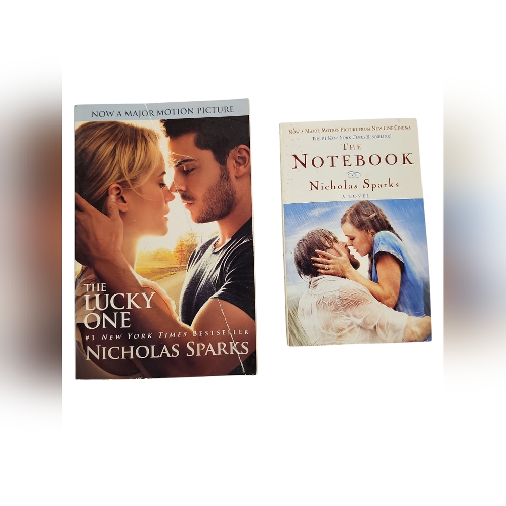 The Lucky One and The Notebook both by Nicholas Sparks. #1 Sellers